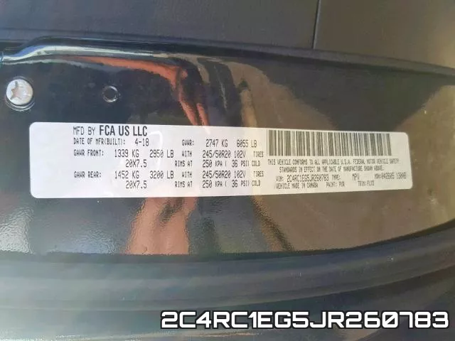 2C4RC1EG5JR260783 фото 2