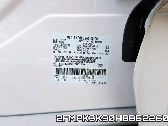 2FMPK3K90HBB52260 фото 2