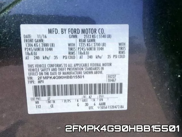 2FMPK4G90HBB15501 фото 2
