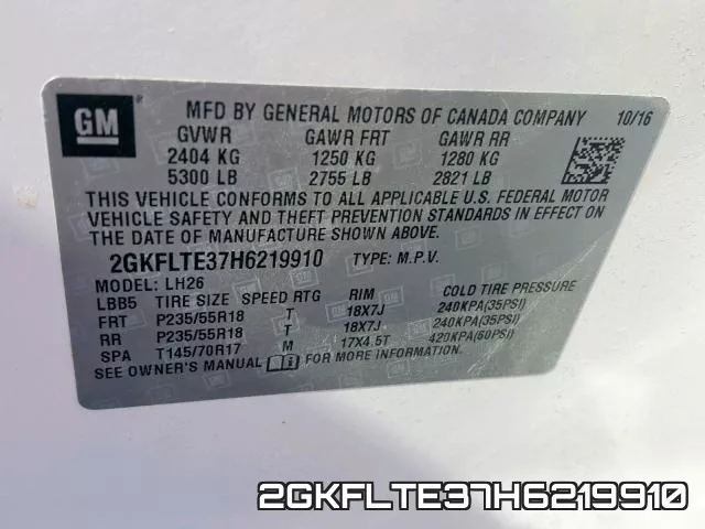 2GKFLTE37H6219910 фото 2