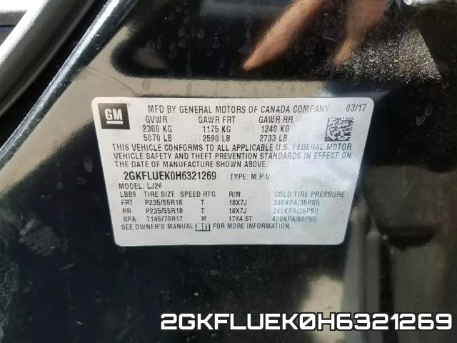 2GKFLUEK0H6321269 фото 2