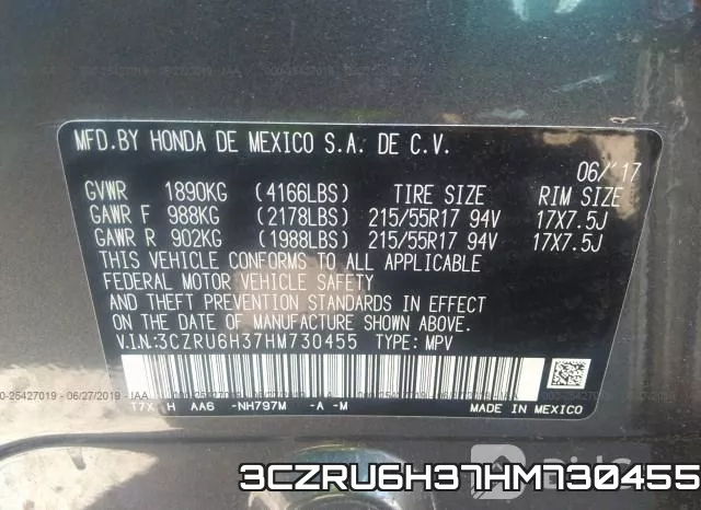 3CZRU6H37HM730455 фото 10