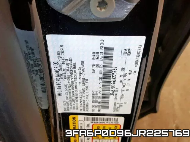 3FA6P0D96JR225769 фото 2