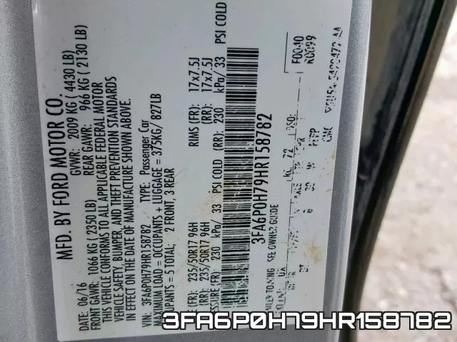 3FA6P0H79HR158782 фото 2