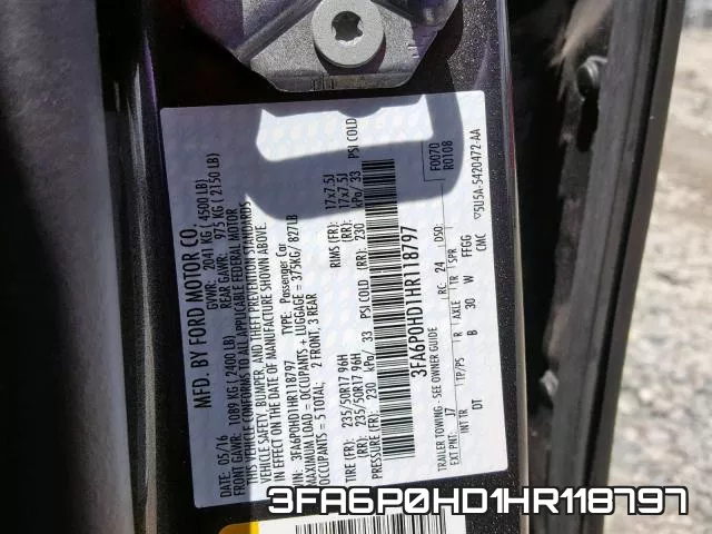 3FA6P0HD1HR118797 фото 2