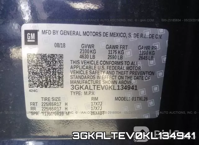 3GKALTEV0KL134941 фото 10