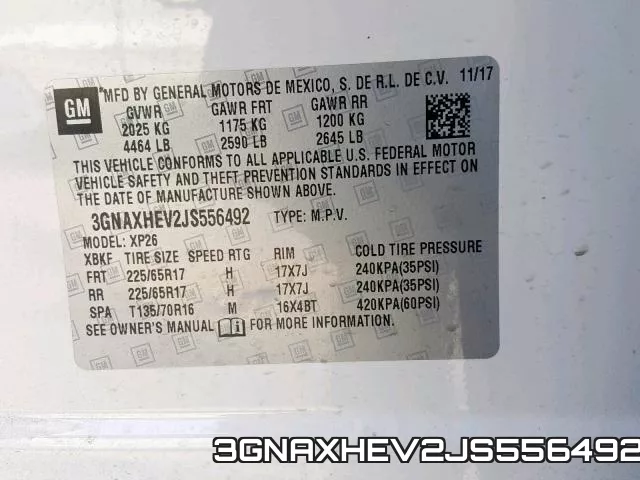 3GNAXHEV2JS556492 фото 2