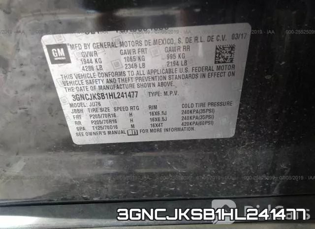 3GNCJKSB1HL241477 фото 10