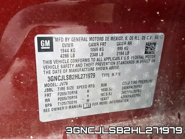 3GNCJLSB2HL271979 фото 2