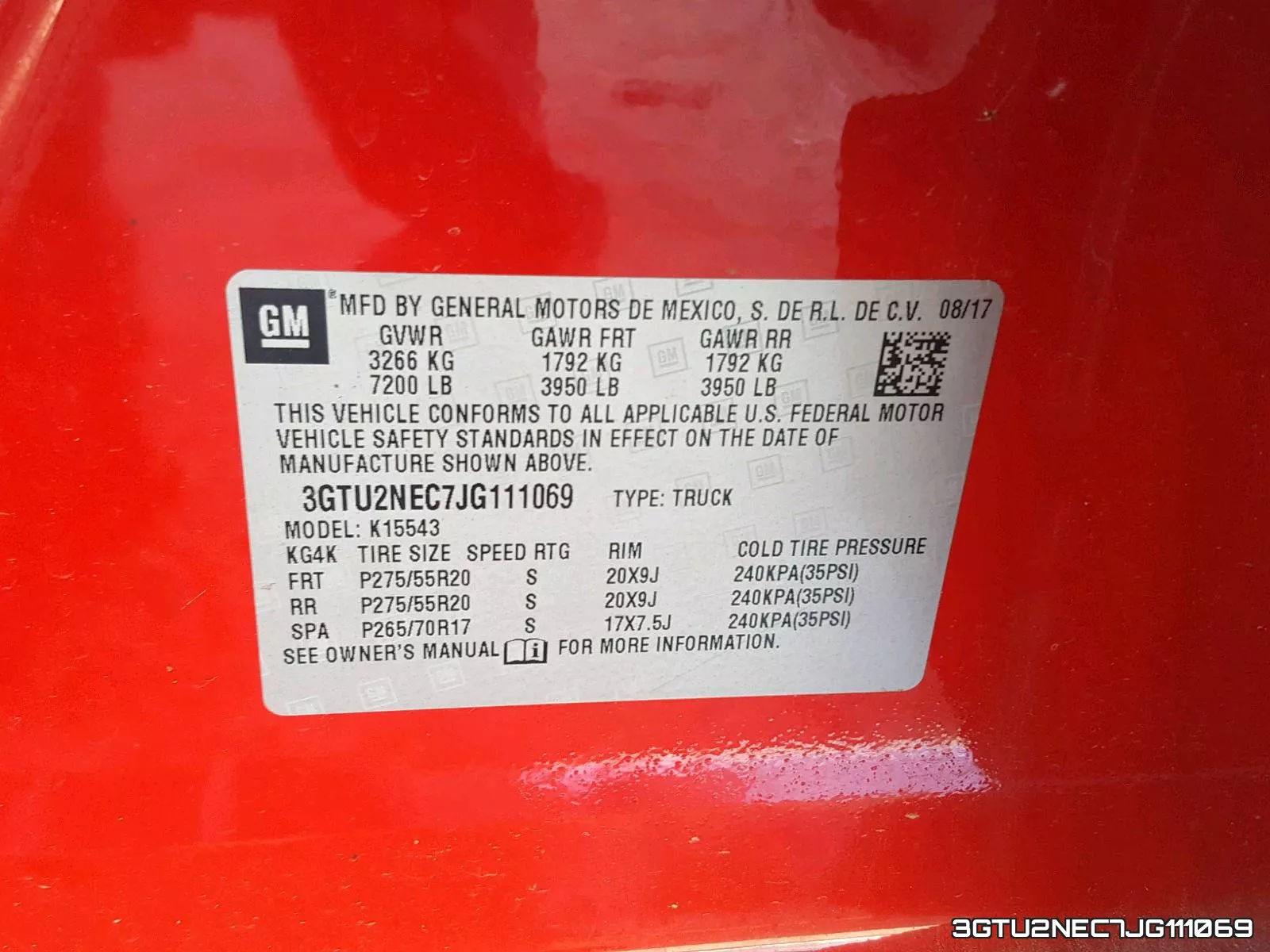 3GTU2NEC7JG111069 фото 2