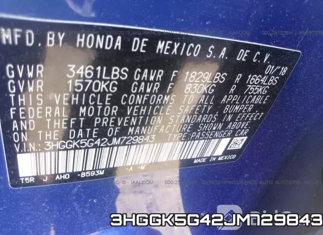3HGGK5G42JM729843 фото 10