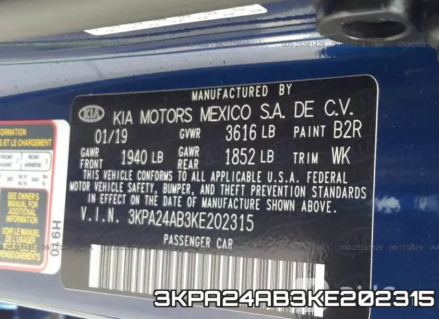 3KPA24AB3KE202315 фото 10
