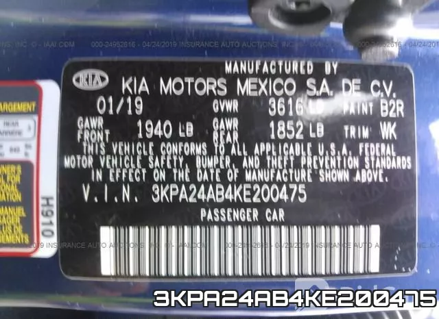 3KPA24AB4KE200475 фото 10