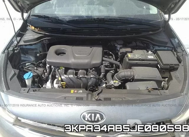 3KPA34AB5JE080598 фото 2