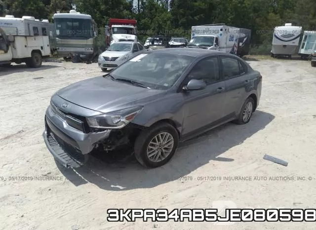 3KPA34AB5JE080598 фото 3
