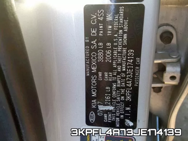 3KPFL4A73JE174139 фото 2