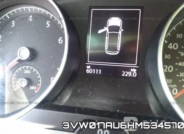 3VW017AU6HM534570 фото 7