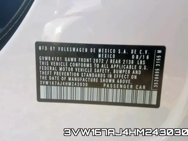 3VW167AJ4HM243030 фото 2