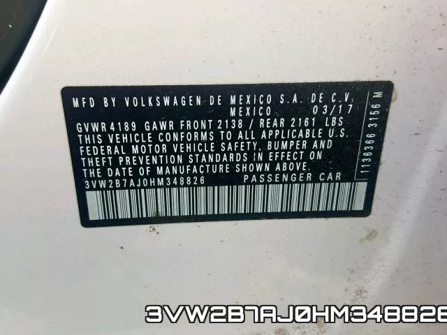 3VW2B7AJ0HM348826 фото 2