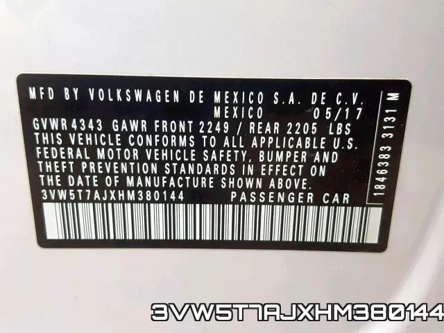 3VW5T7AJXHM380144 фото 2