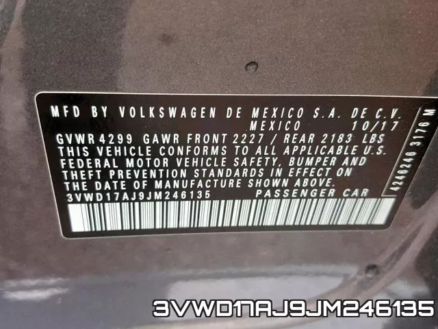 3VWD17AJ9JM246135 фото 2