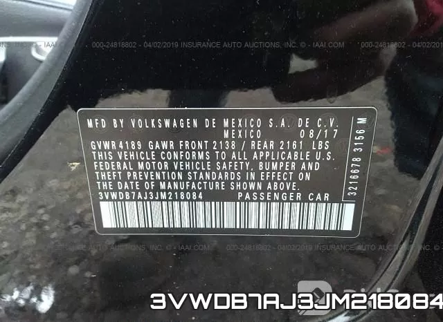 3VWDB7AJ3JM218084 фото 10