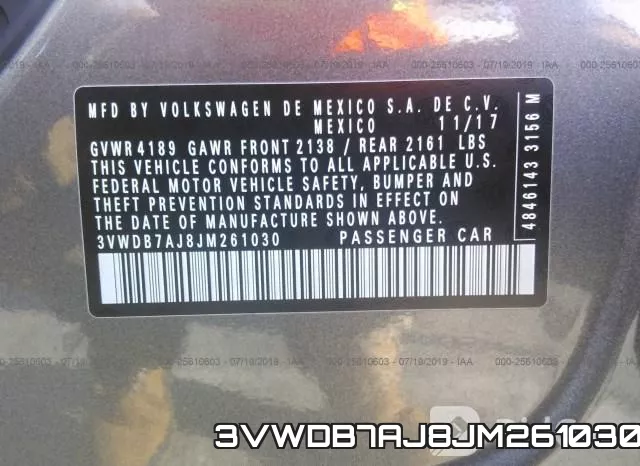 3VWDB7AJ8JM261030 фото 10