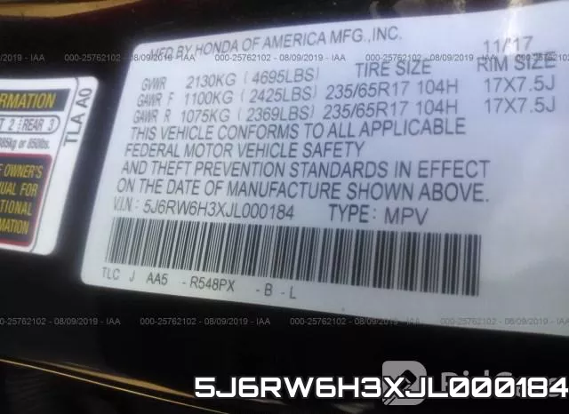 5J6RW6H3XJL000184 фото 10