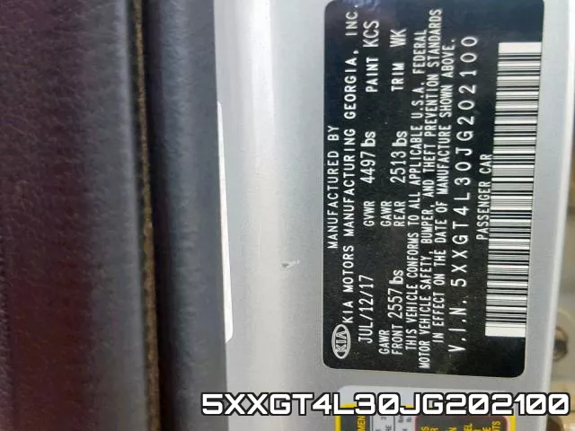 5XXGT4L30JG202100 фото 2