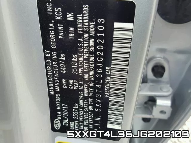 5XXGT4L36JG202103 фото 2