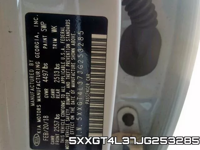 5XXGT4L37JG253285 фото 2