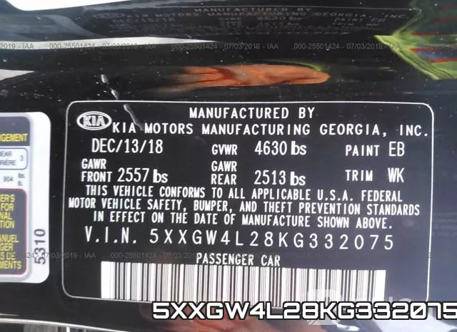 5XXGW4L28KG332075 фото 10