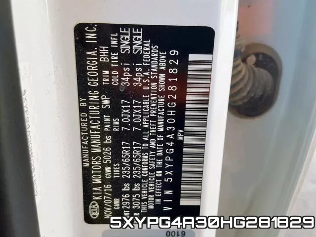 5XYPG4A30HG281829 фото 2