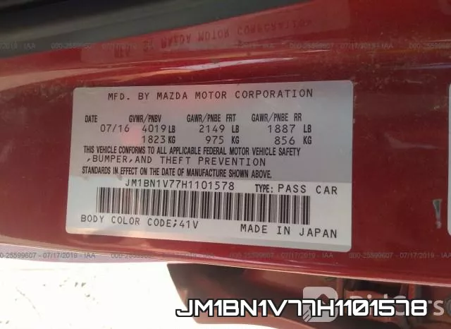 JM1BN1V77H1101578 фото 10