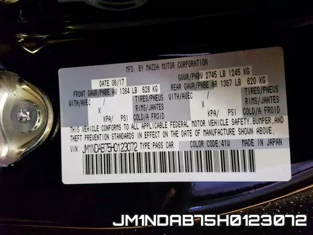 JM1NDAB75H0123072 фото 2