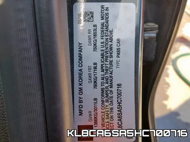 KL8CA6SA5HC700716 фото 2