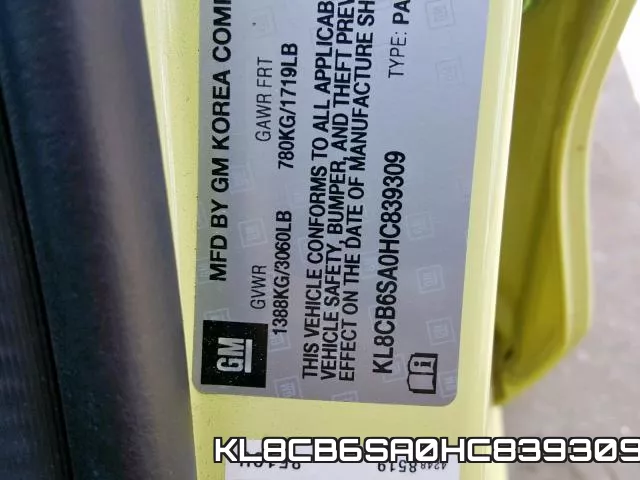 KL8CB6SA0HC839309 фото 2