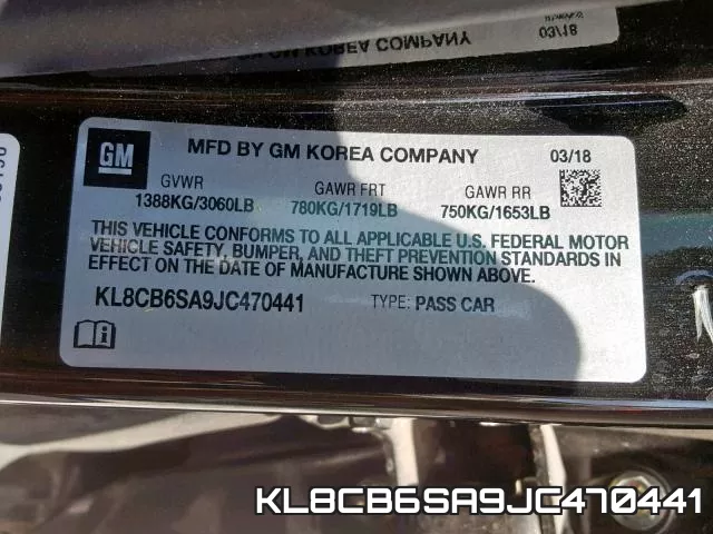 KL8CB6SA9JC470441 фото 2