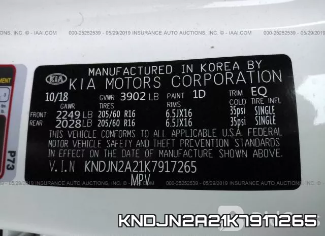 KNDJN2A21K7917265 фото 10
