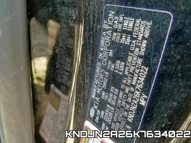 KNDJN2A26K7634022 фото 2