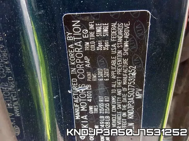 KNDJP3A50J7531252 фото 2