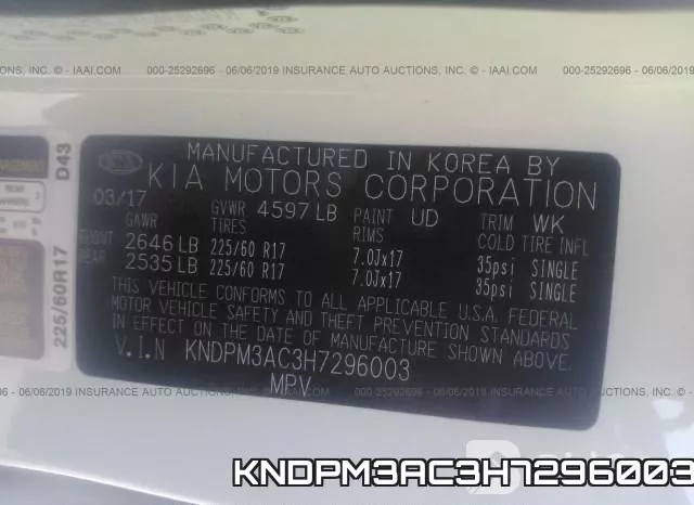KNDPM3AC3H7296003 фото 10