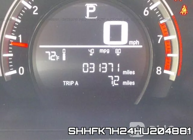 SHHFK7H24HU204881 фото 8
