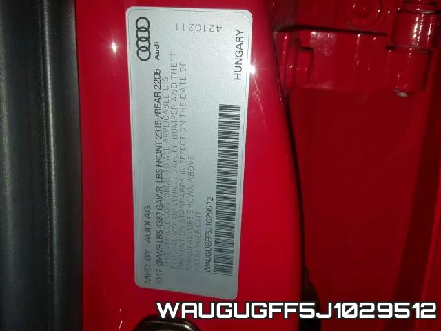 WAUGUGFF5J1029512 фото 2