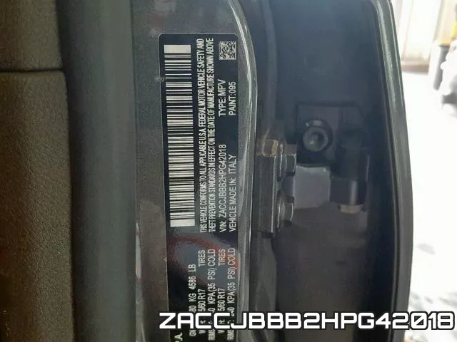ZACCJBBB2HPG42018 фото 2