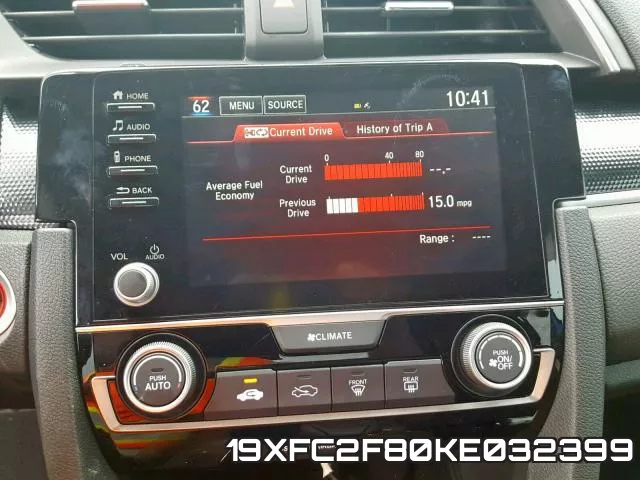 19XFC2F80KE032399 фото 10