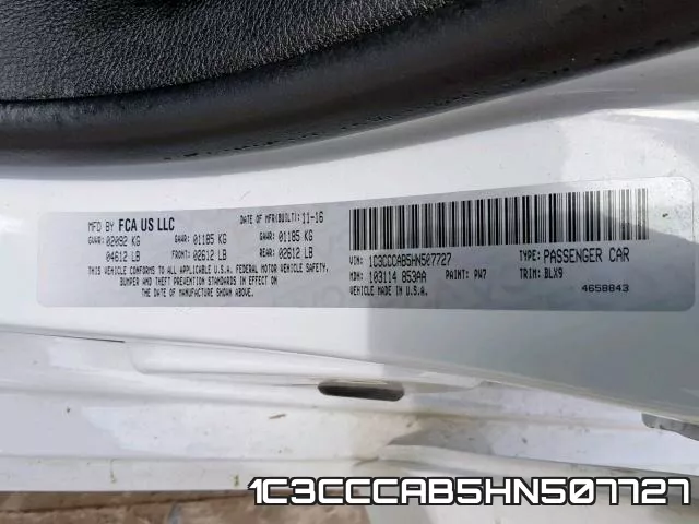 1C3CCCAB5HN507727 фото 2