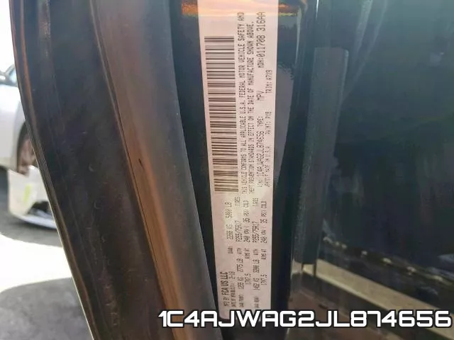 1C4AJWAG2JL874656 фото 2