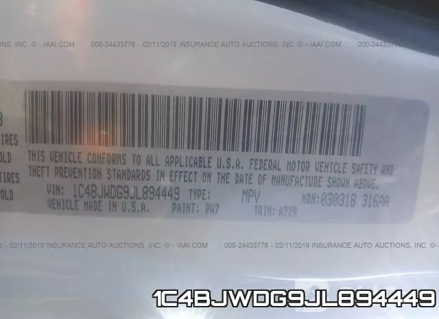 1C4BJWDG9JL894449 фото 10