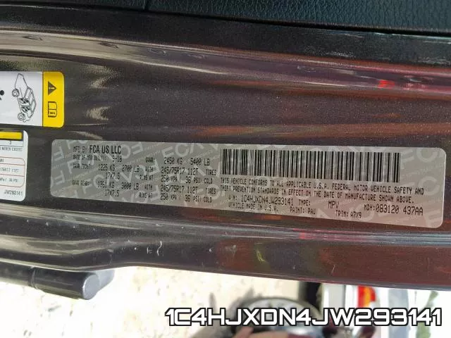 1C4HJXDN4JW293141 фото 2